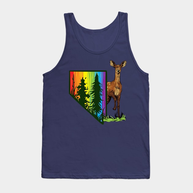 Nevada Pride - Deer Tank Top by Manfish Inc.